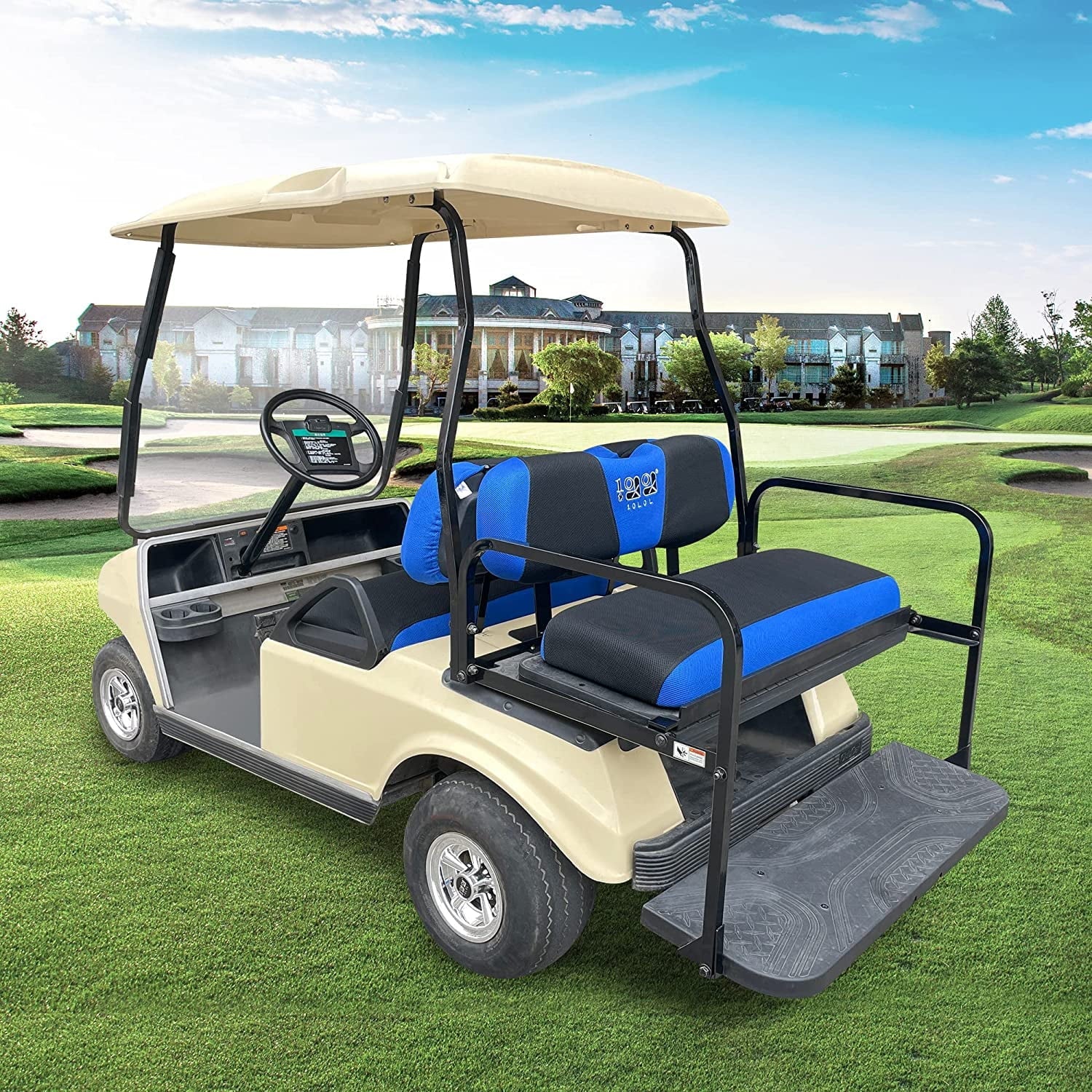 EZGO 10L0L Blue 2000-up for & DS Golf Cover Cart RXV TXT Set Club Front Seat Rear Car Black