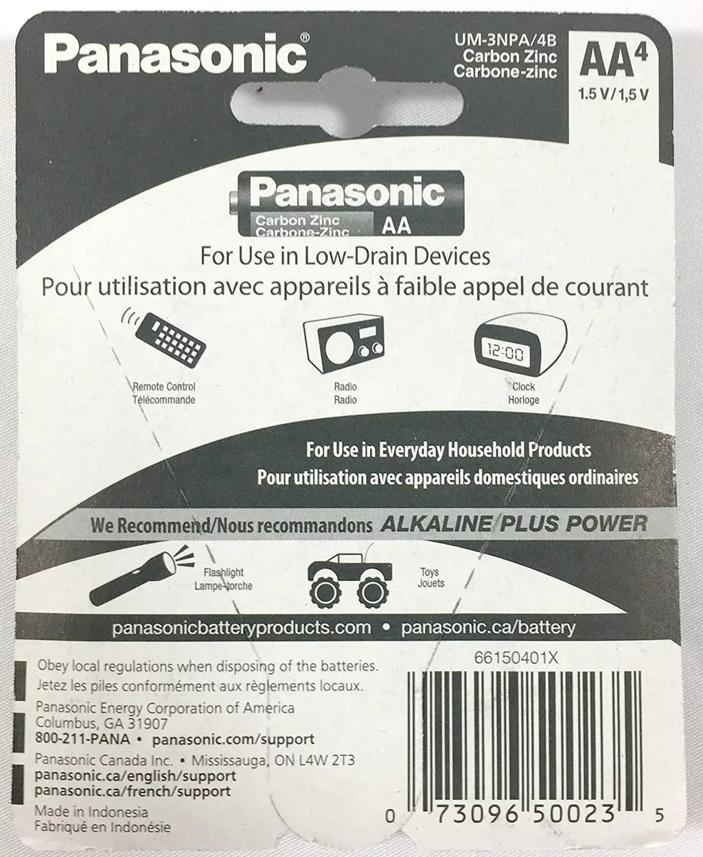 Batteries Carbon Power A 1.5v Double Panasonic Duty Zinc Super AA Battery Heavy 100pc