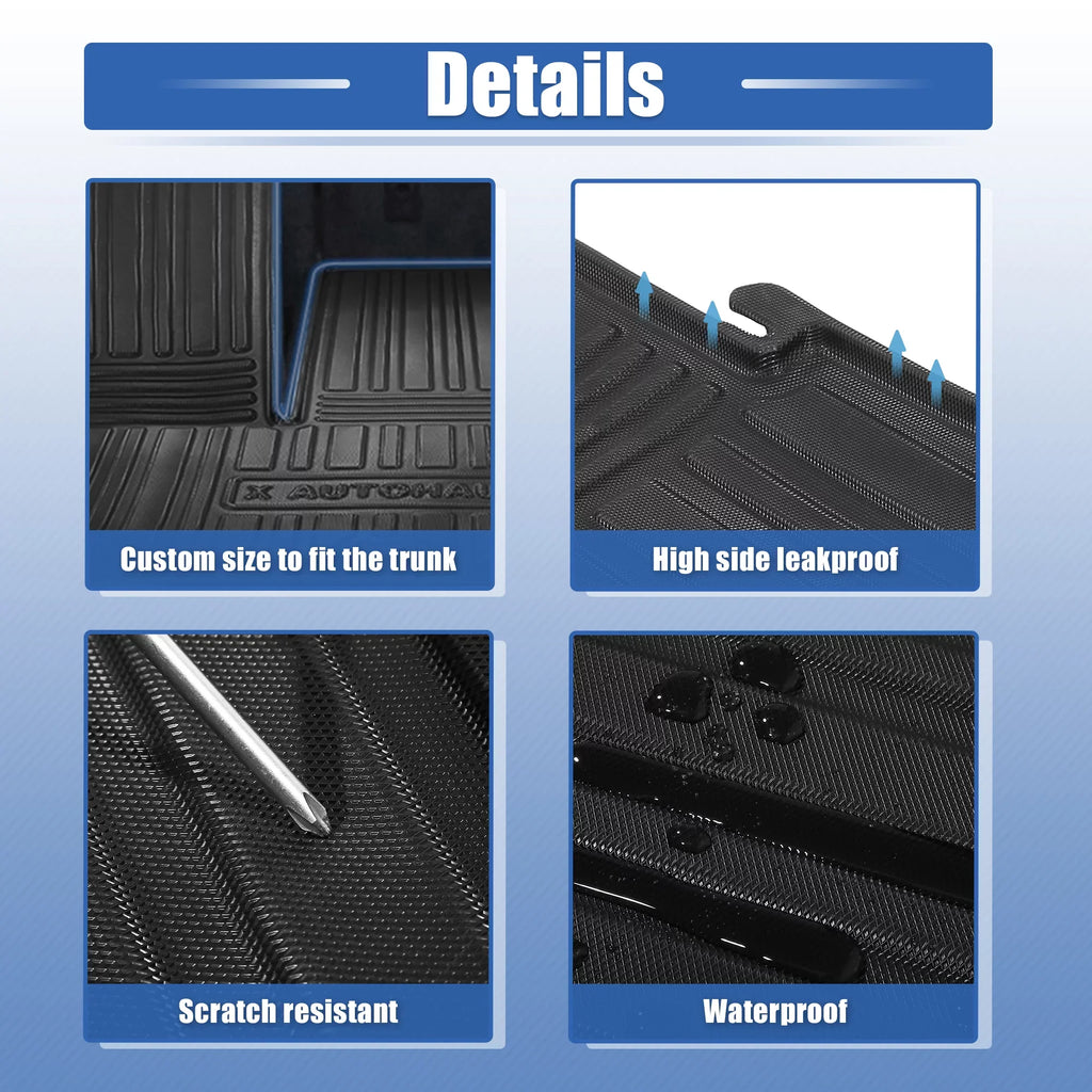 2022 Trunk Toyota Trunk Cargo for Highlander Protector 2021 Tray Cargo Floor Liner 2020 Unique Cargo Waterproof Bargains Mat Rear