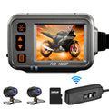 Dash Timed Motorbike card Full Motorcycle storage Camera Night With After Angle,Parking Recording Dcenta Wide Cam,WiFi Body Vision 32G ,120° 1080p Flameout Monitoring, Waterproof Dual