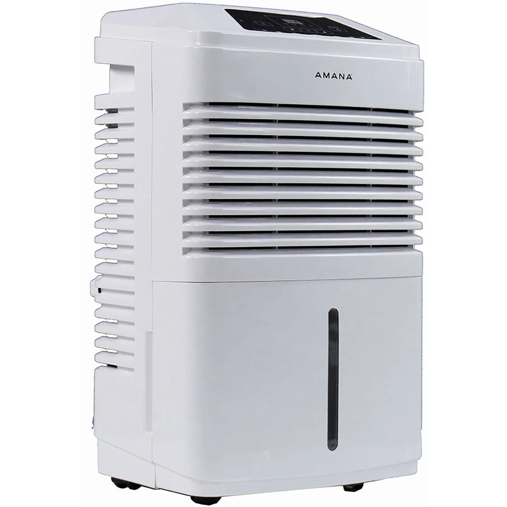 (Refurbished) Restored 1,800 Dehumidifier Amana in 48 Humidistat, White Automatic Adjustable Shut-off Ft Sq Pt -