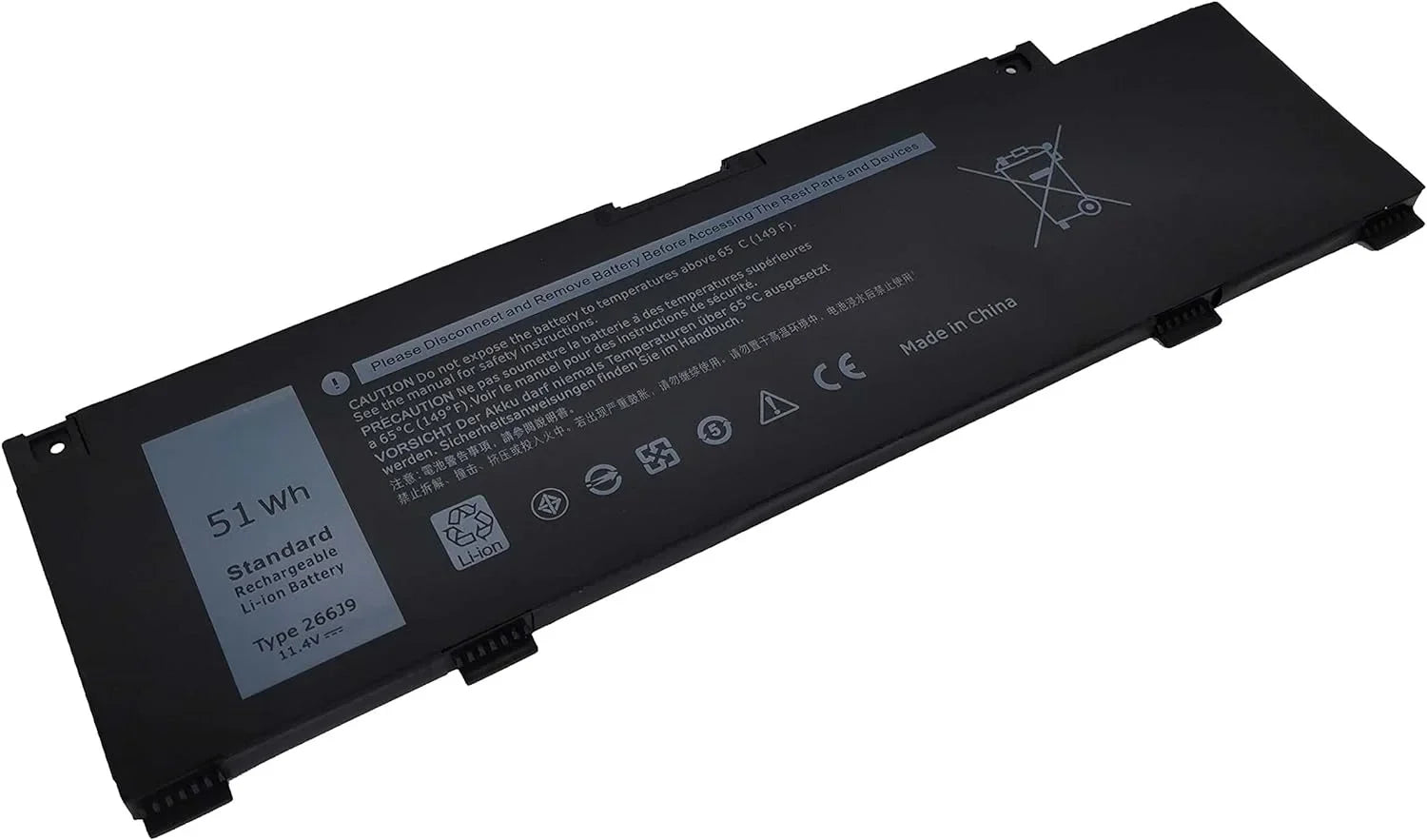 y Compatible 5500 3590 Dell Inspiron Laptop 3500 Fully , G3 with Series 5490 5505 G5 Replacement 266J9