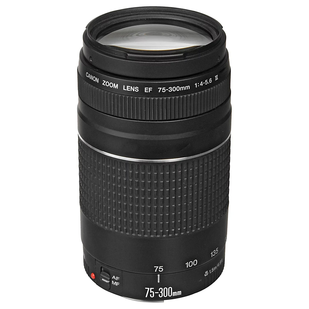 Bundle Case LED + + Mark EOS + Lens Canon Accessory ZeeTech Mirrorless R6 + 32GB with Card Flash 24-105mm II 75-300mm SanDisk RF Memory EF Camera +