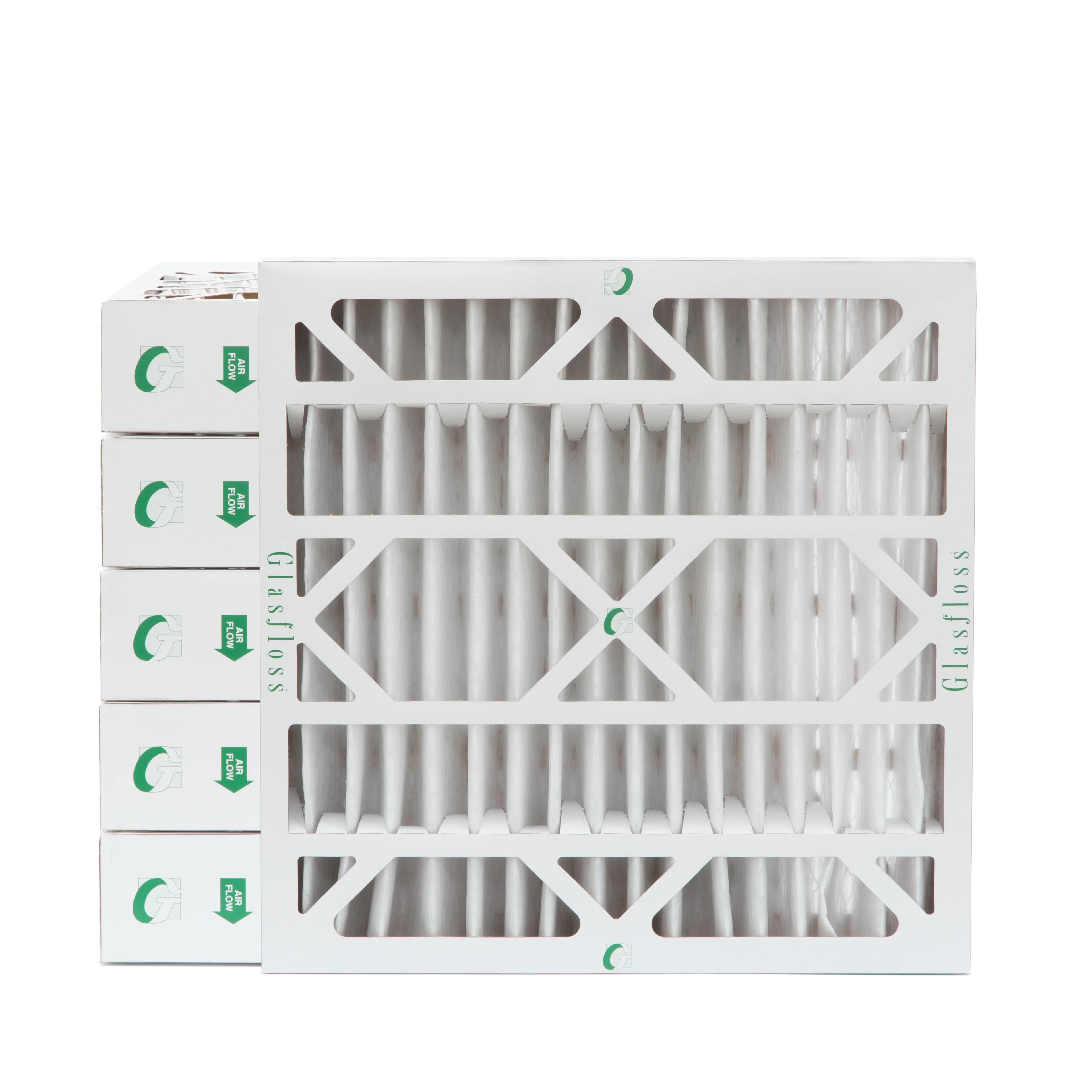 Size: 19-1/2 13 by 20x20x4 of Pleated MERV 19-1/2 4" 3-3/4 6 Pack Glasfloss. Actual Air x x Filters Inch