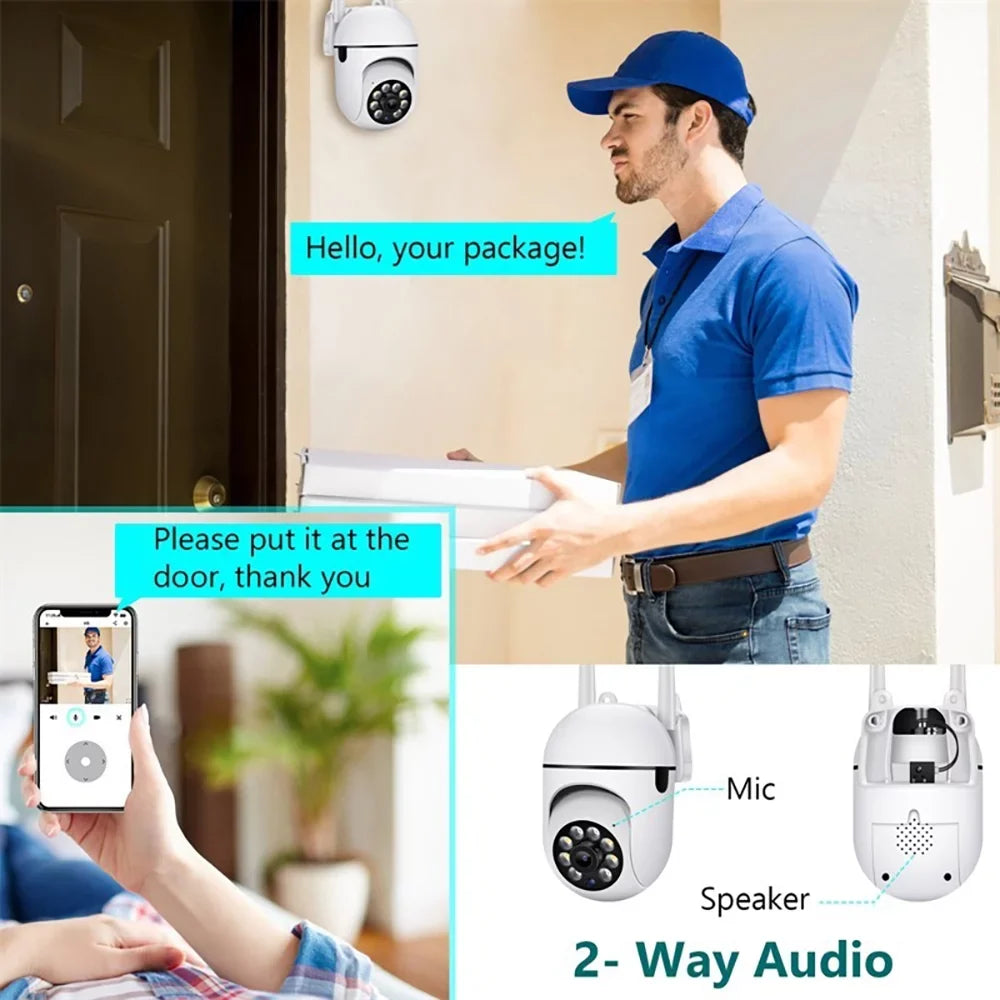 Color Camera,5G WiFi Detection Home Audio,Waterproof Video Activity Security Night Outdoor 3MP Security Cameras Camera,Motion Vision,2-Way GeCam 355°PTZ Alert,Spotlight