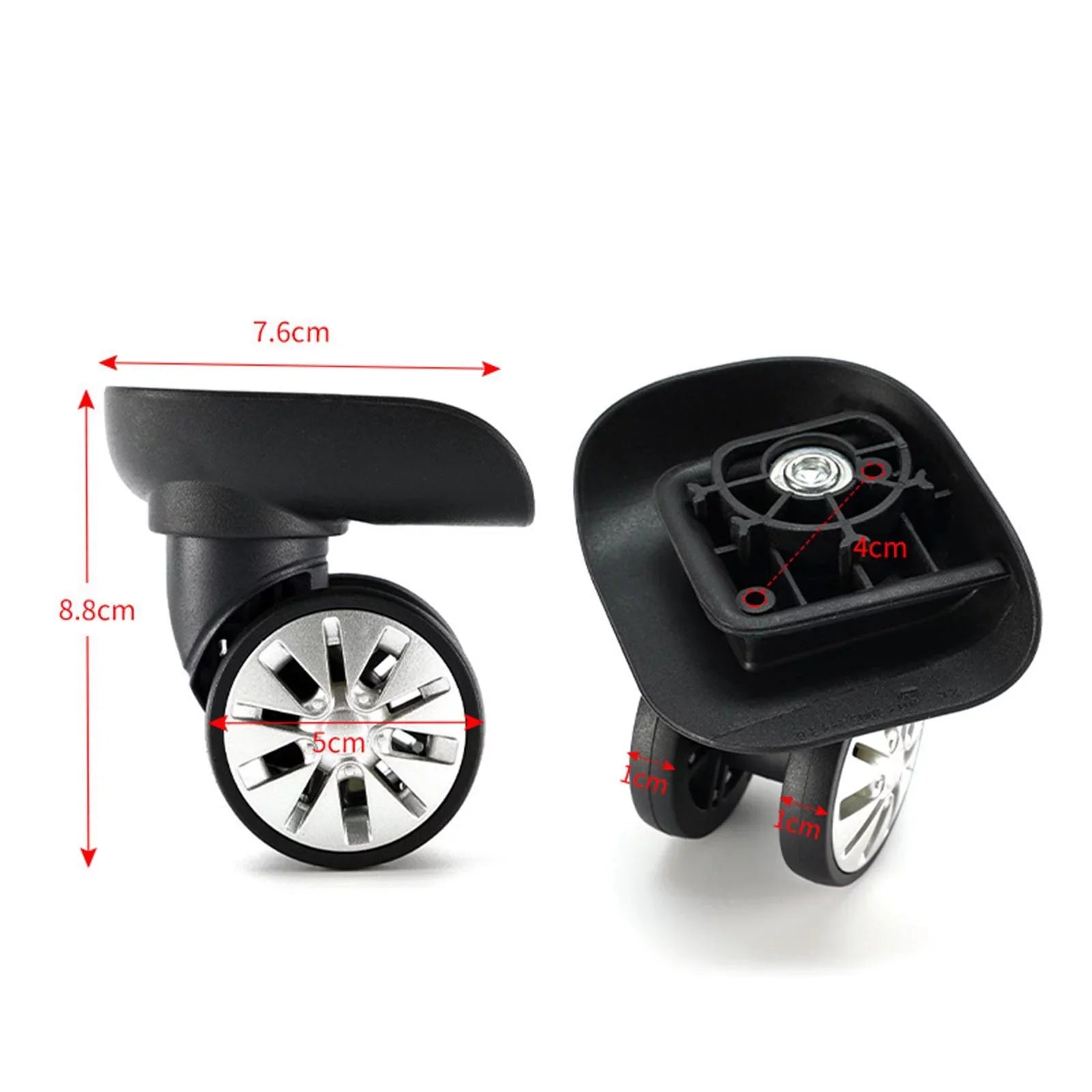 Bag Replacement 4Pcs for Wheels Suitcase Wheels Luggage Caster Trolley Case