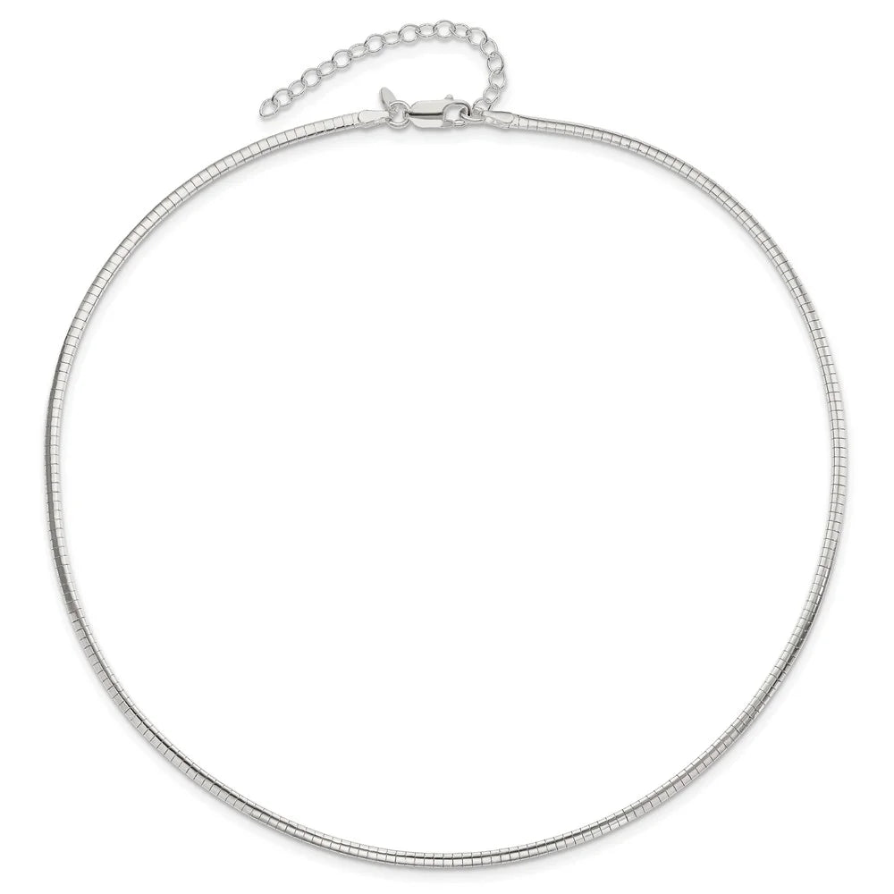 in Omega Cubetto 925 Ext Styles w/2 Chain Necklace inch Silver 16 Sterling 2mm