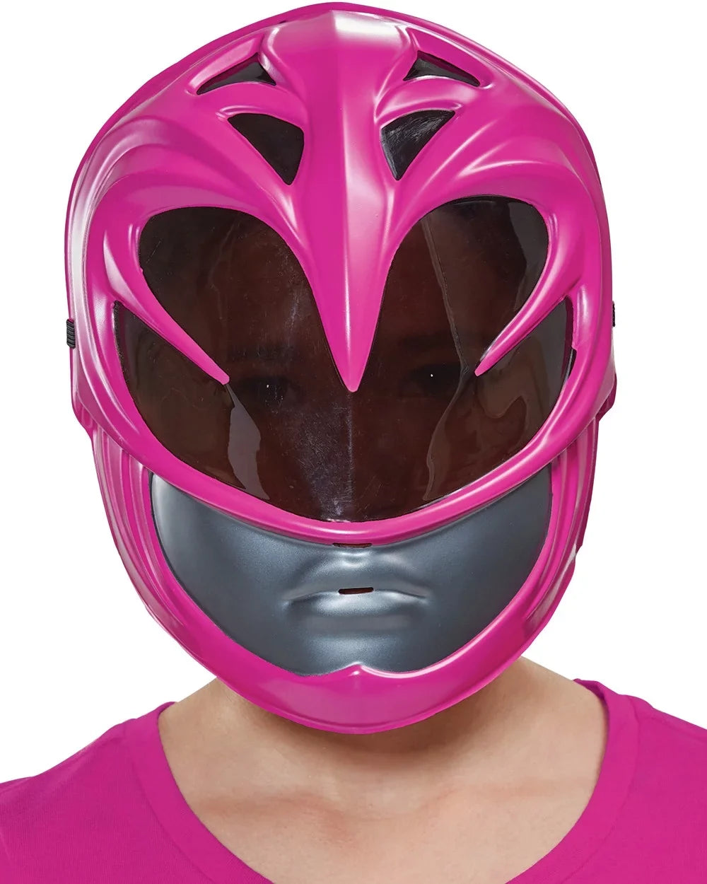 Movie Costumes - Ranger Mask Vacuform 2017 Morris Pink Rangers Power Child's