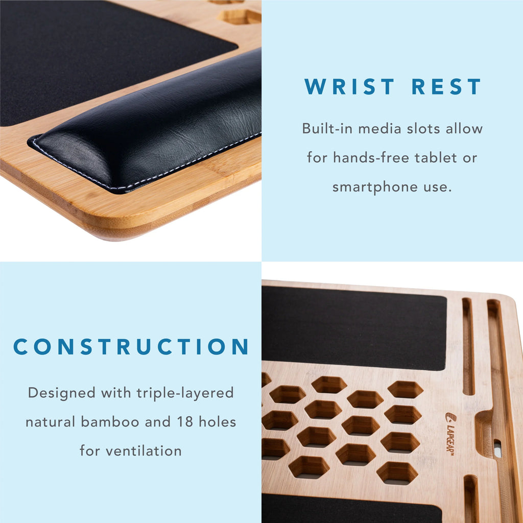 17.3-in to Lap Bamboo Laptop Natural, LapGear Pro up Fits Board,