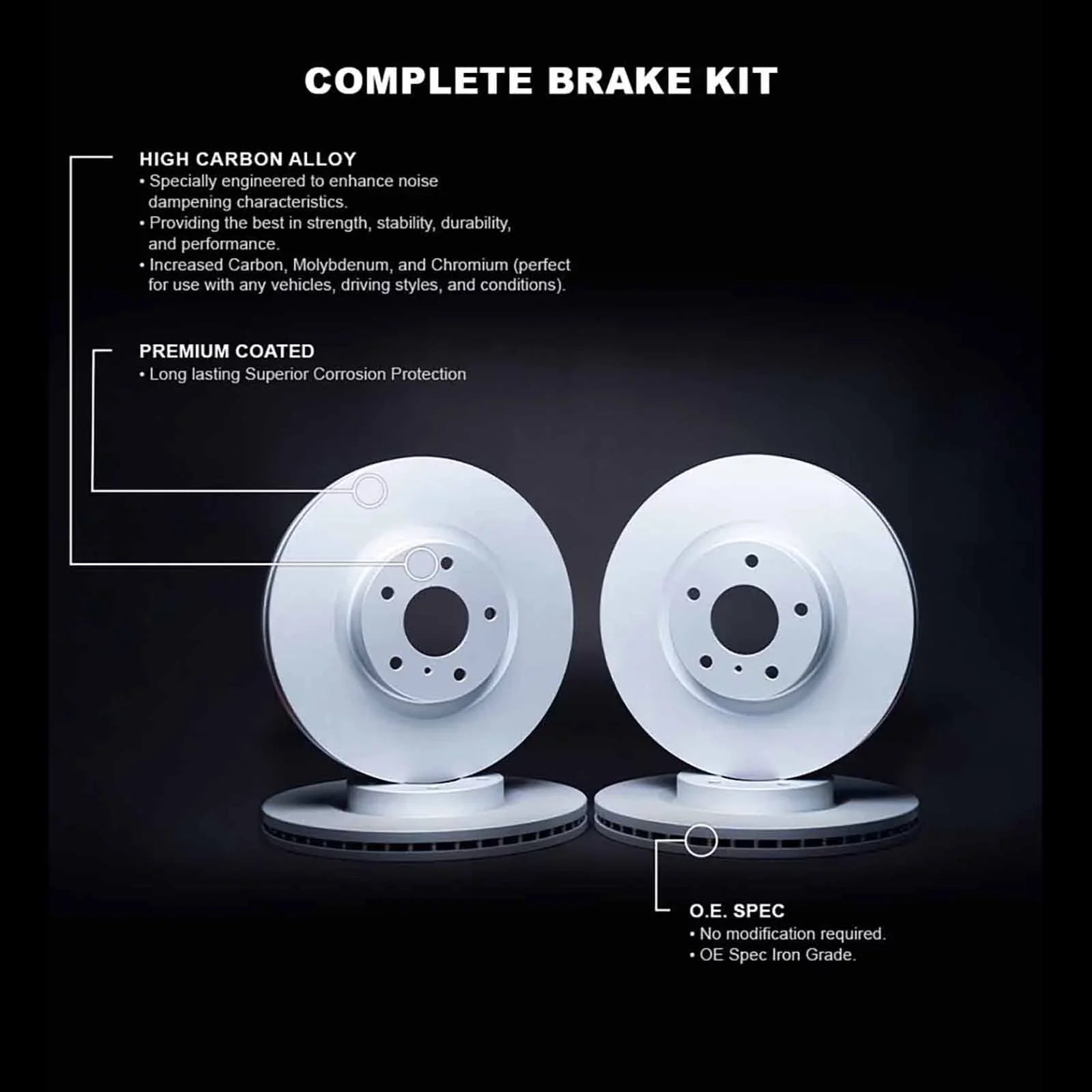 JEEP JEEP 2015-2022 Coated 42021 R1 select: Concepts COMPASS, Rotor Concepts RENEGADE Brake 2017-2022 Wdpn2 R1 Carbon Fits