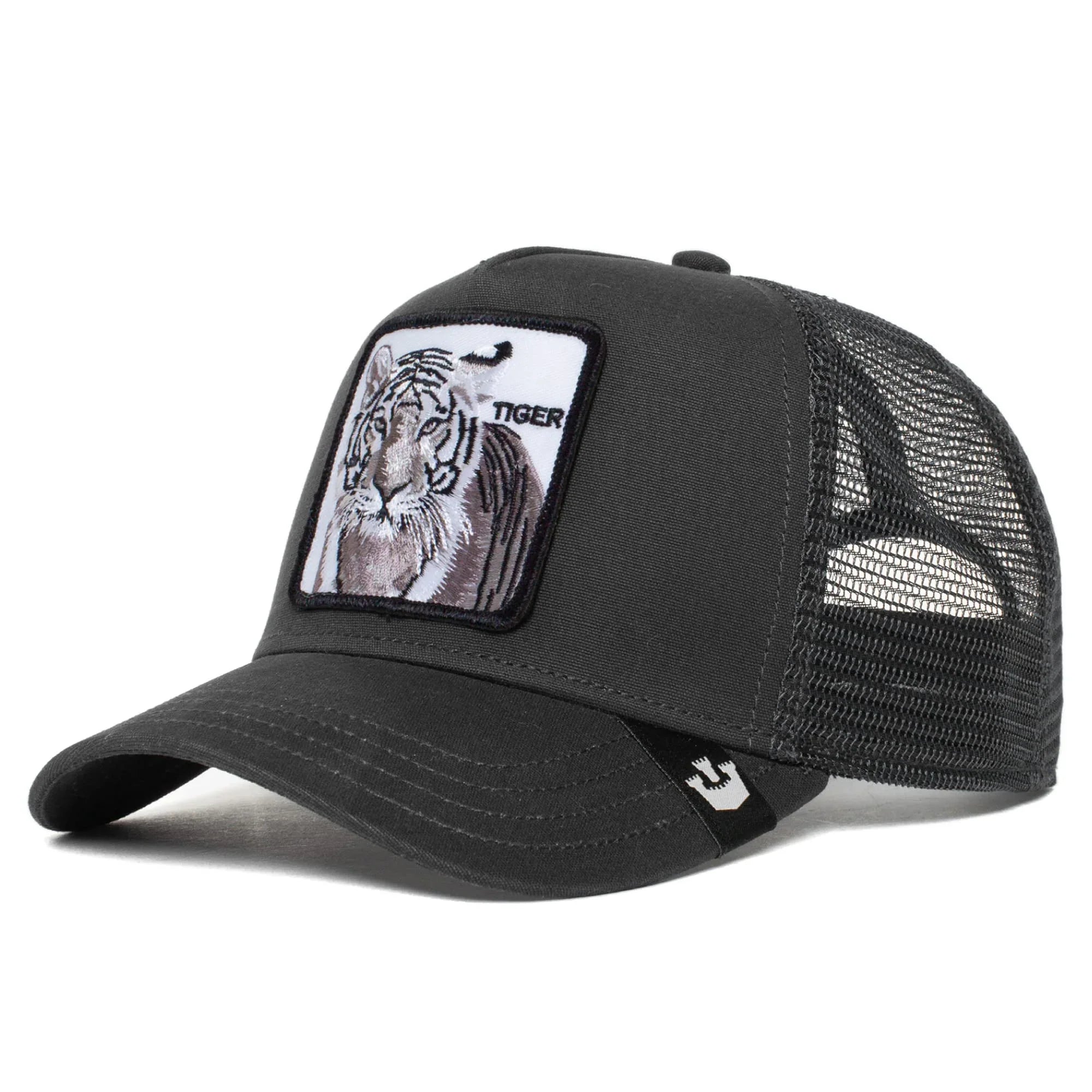 Hat, Original Size Unisex Adjustable Farm One Trucker (White Black Snapback Bros. The Goorin Tiger),