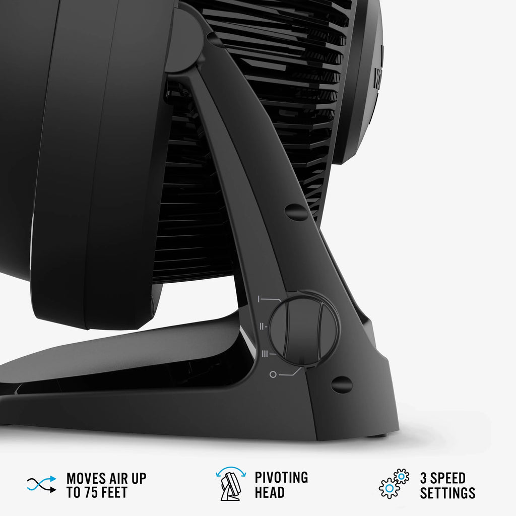Black Whole Floor Vornado Circulator (New) 62 Fan, Air 13", Room