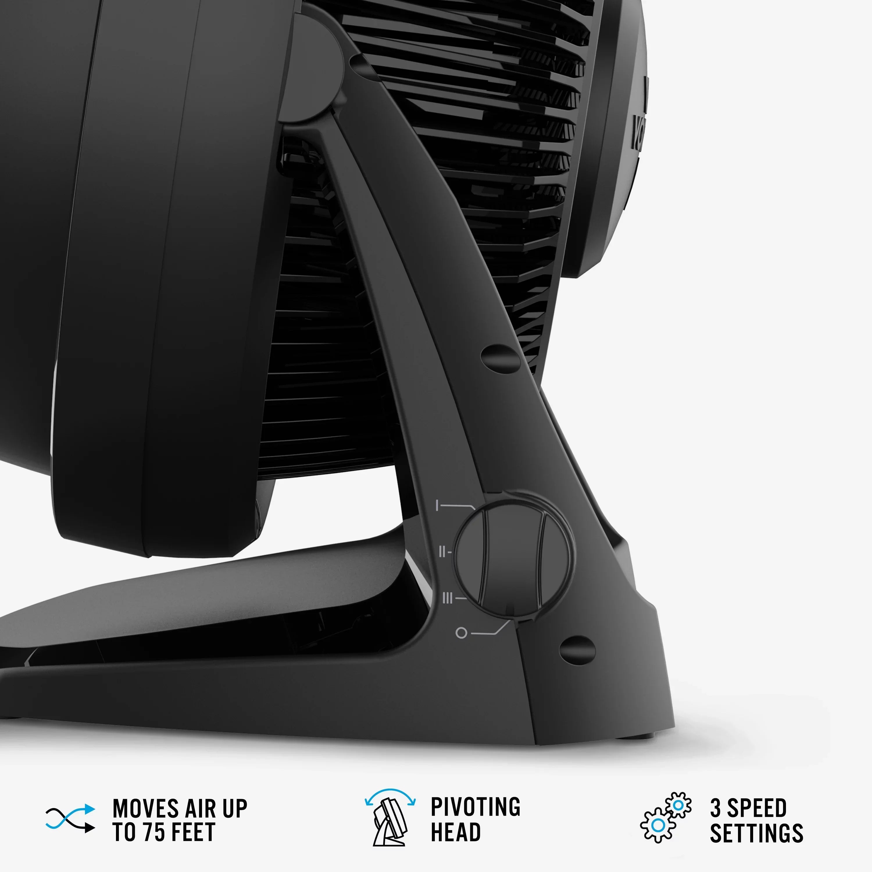Black Whole Floor Vornado Circulator (New) 62 Fan, Air 13", Room