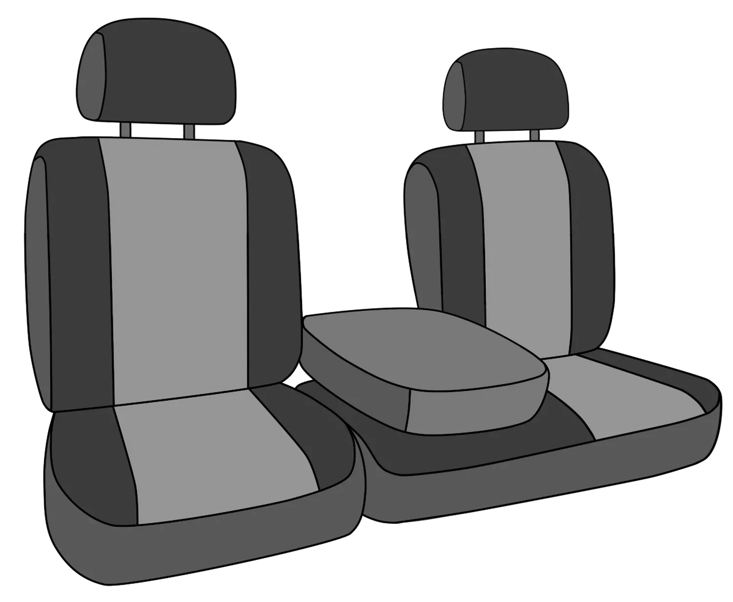 2016-2019 with Trim Up Black for 40/20/40 & New Insert CalTrend Seat Cushion Center - Kia Mossy Split KA122-78MB 60/40 Sorento Brake Oak Back Covers