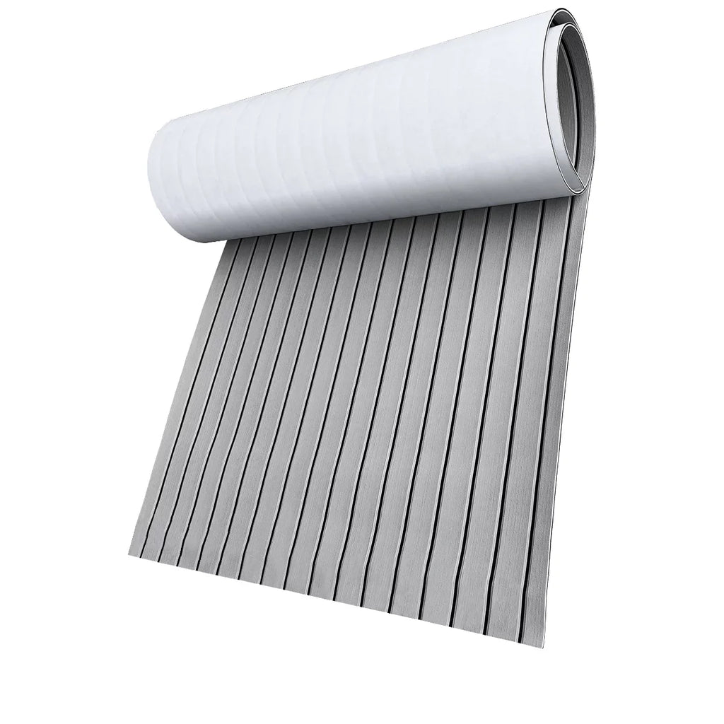 Boat Sea Foam RV 94"x HJDECK Self-Adhesive Deck for Non-Skid Yacht Faux Sheet/Carpet Teak Boat Decking 35" Flooring Marine Fits Pad EVA Mats/Decking