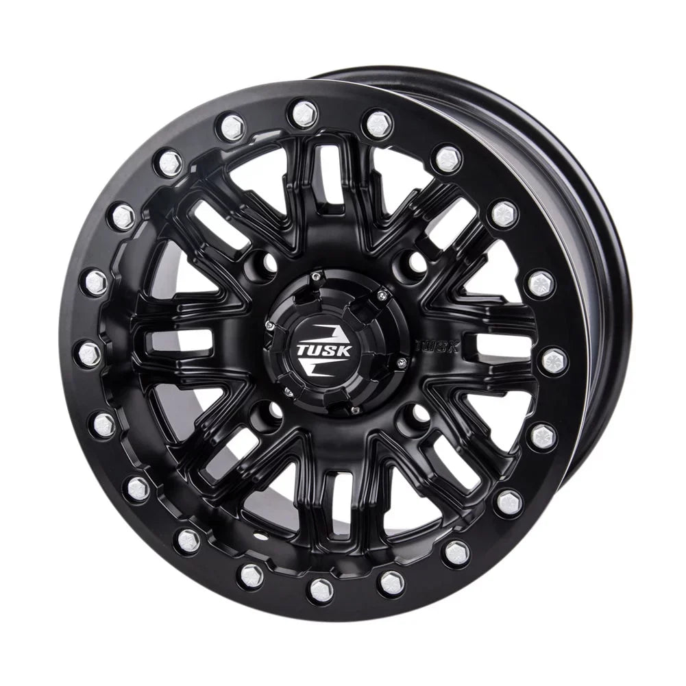 Black For Pro 4/137 Defender HD10 Star Nebo Tusk 2021-2022 + 3.0 14x7 Beadlock Lone Can-Am Matte 4.0 Wheel