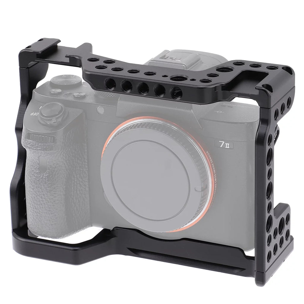 Mirrorless Inch Inch Holes Cage Camera 1/4 Mount A9 with for A7M3 A7R3 Camera Cage Alloy Cold Screw Aluminum 3/8 Replacement Sony & Htovila Shoe Video