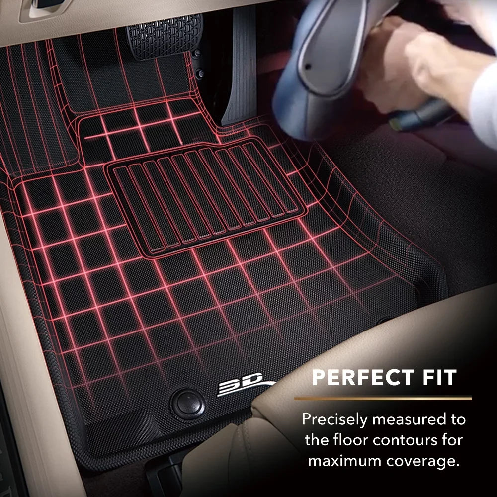 HYBRID Second LEXUS (BLACK) 3D - KAGU compatible Mat MAXpider RX/RX Floor with Row 2016-2022