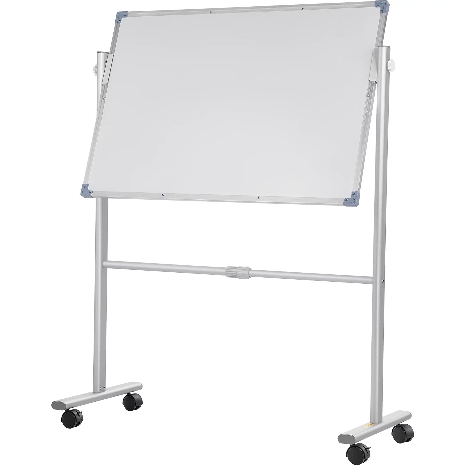 Home Rolling Double Mobile Board Frame Aluminum Sided Dry w/ Adjustable 360 Erase School BENTISM Stand 24" Reversible 36" Office Wheels Lockable Swivel x Whiteboard with Height for Magnetic and