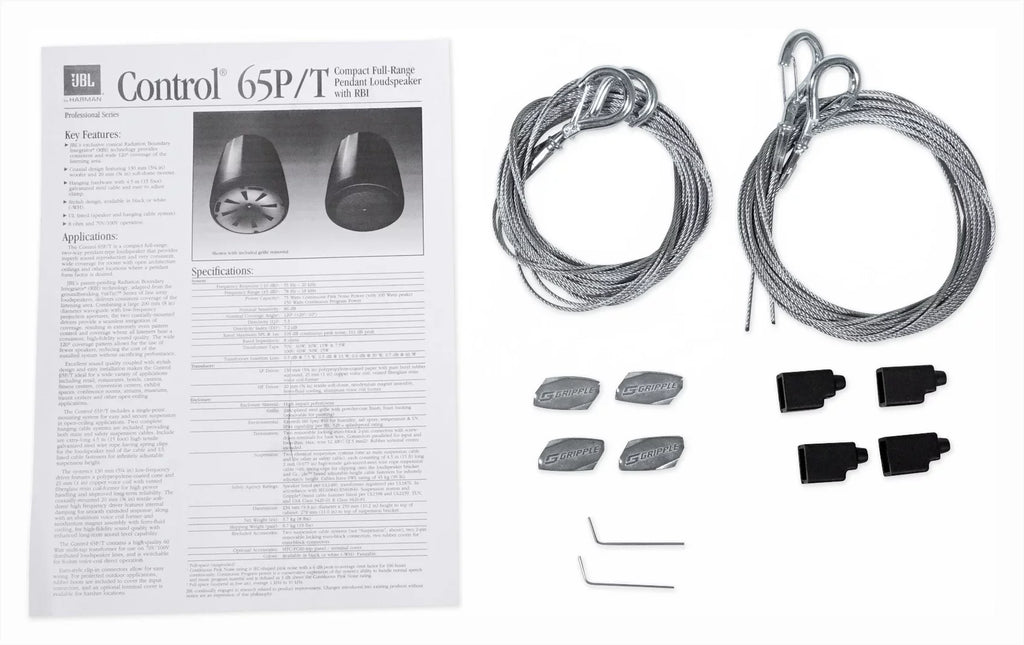 4-Zone Commercial Multi White Matrix Pendant Amplifier+(6) Source Speakers JBL