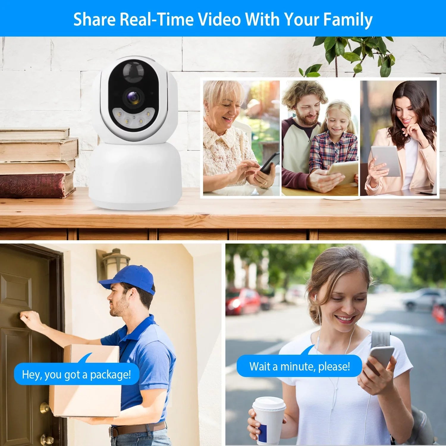 Outdoor Powered Camera Security Battery Audio for Light Wireless WIFI iMounTEK Solar Detection Night Vision Camera Surveillance Siren 2-Way Color 1080P Home Flood Human