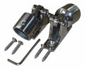 316s Steel Bimini Mounts Top Pieces), 1" Caps, Stainless Deck Kit (8 Ends