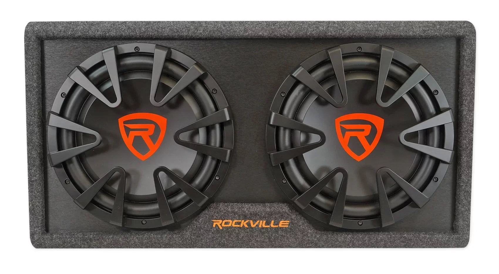 Car RG212CA Kit Vented Powered Rockville 2000w Subwoofer 12 Dual inches Enclosure+Amp