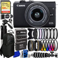 M200 (Black) EOS Accessory Bundle 20PC Digital 15-45mm Lens with Canon Camera -