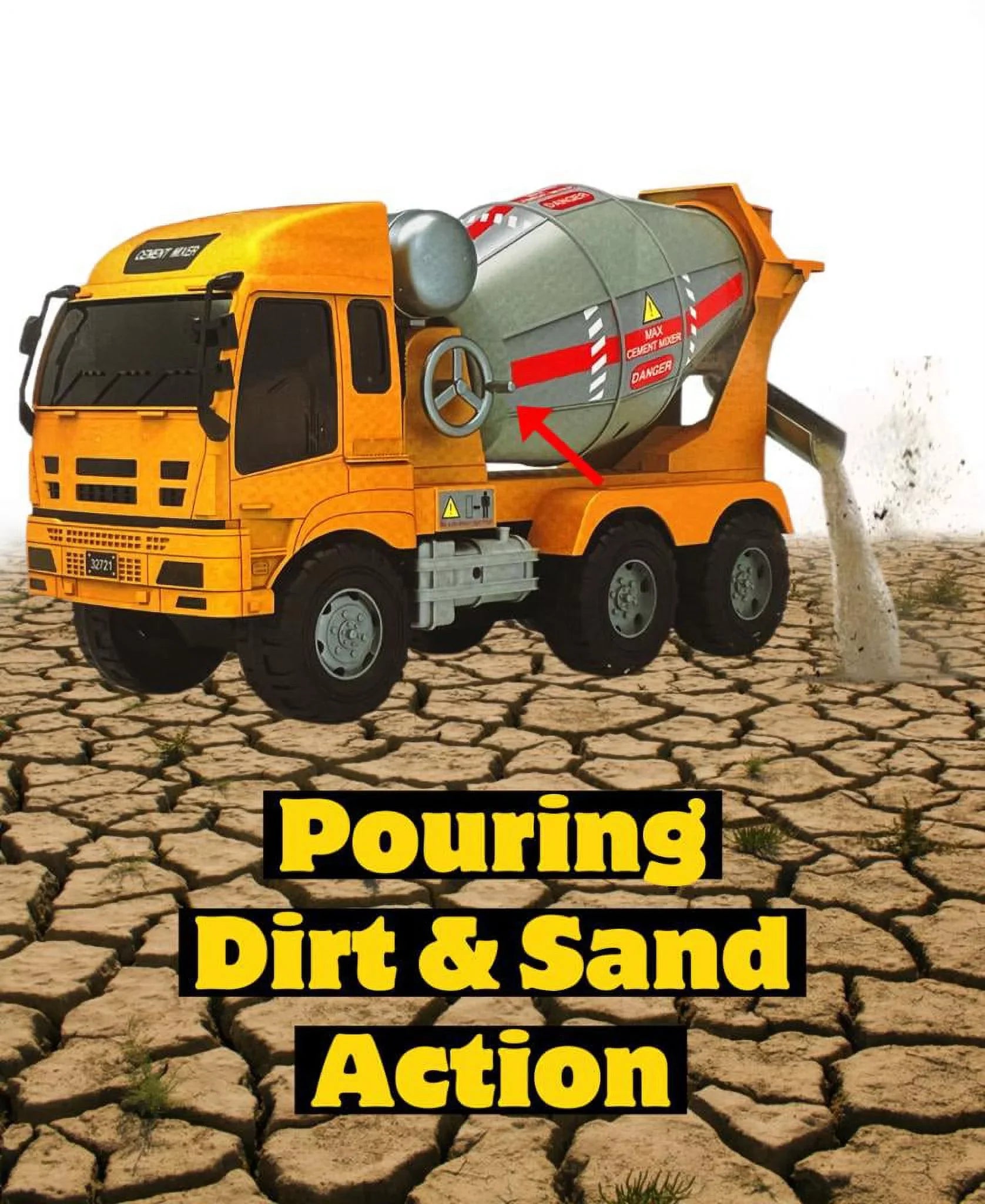 Daddy Concrete Big Mixer Truck Truck - Cool XL Cement Toy