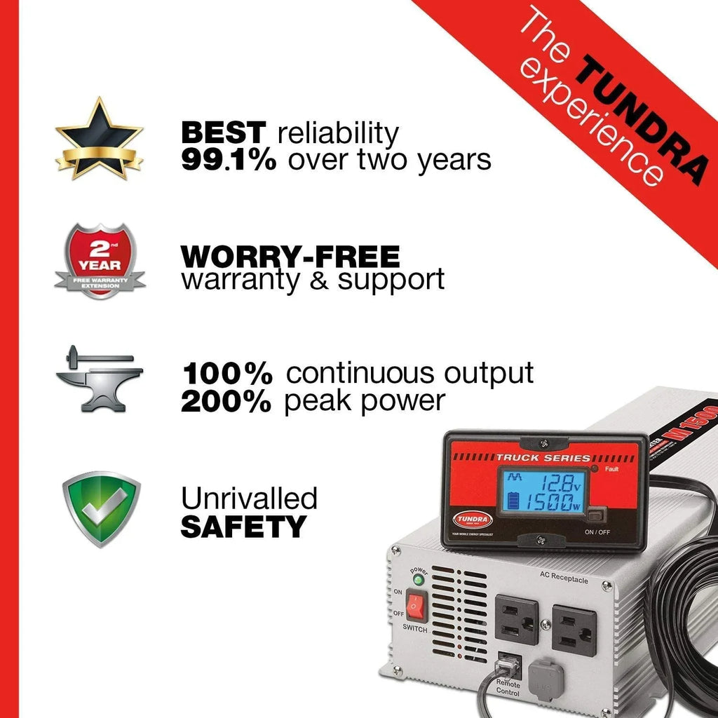 Voltage,7.10" AC Inverter,120V Tundra Output M2000 W