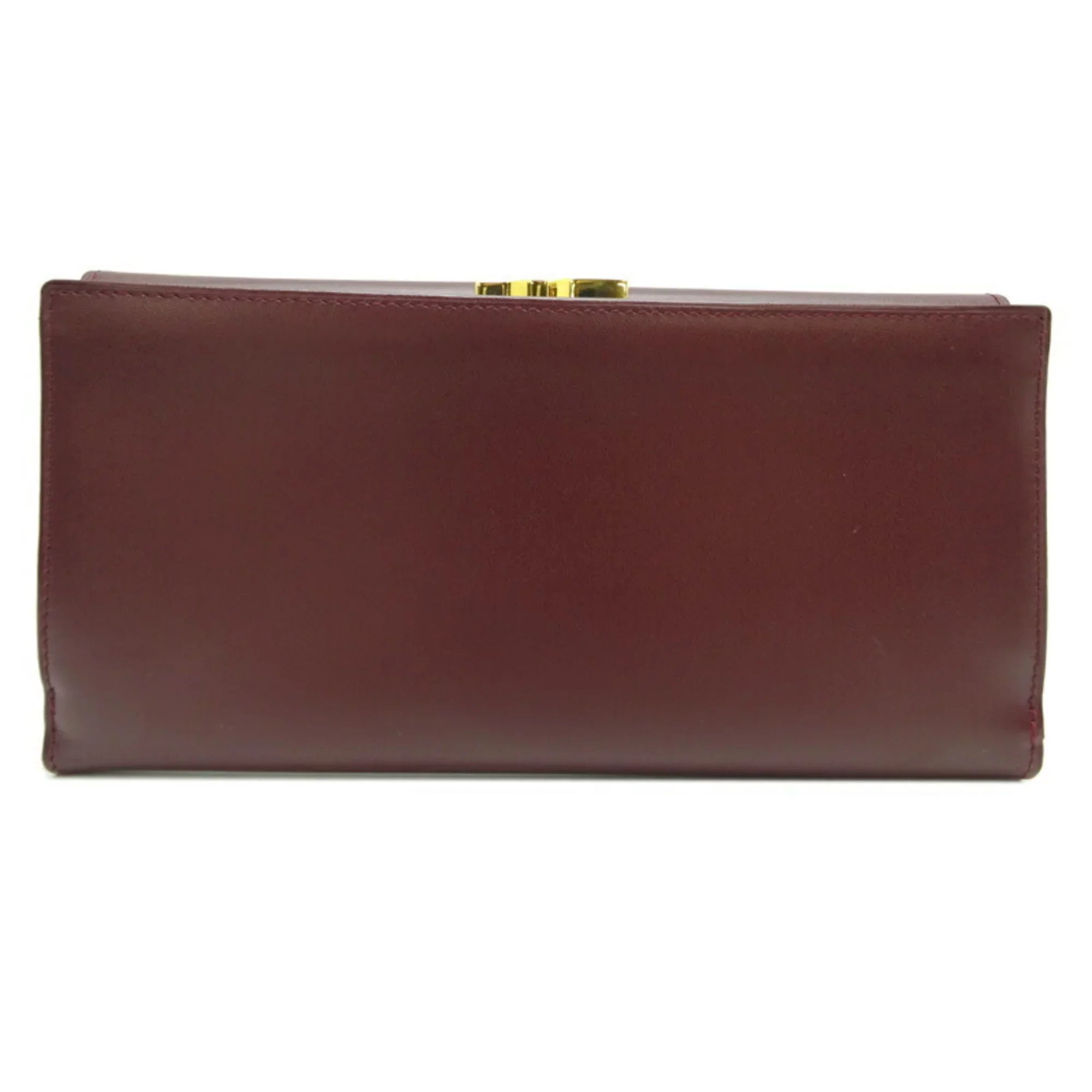 (Good) Women's Mastline Bordeaux (Red) Wallet Cartier Pre-Owned Long Leather