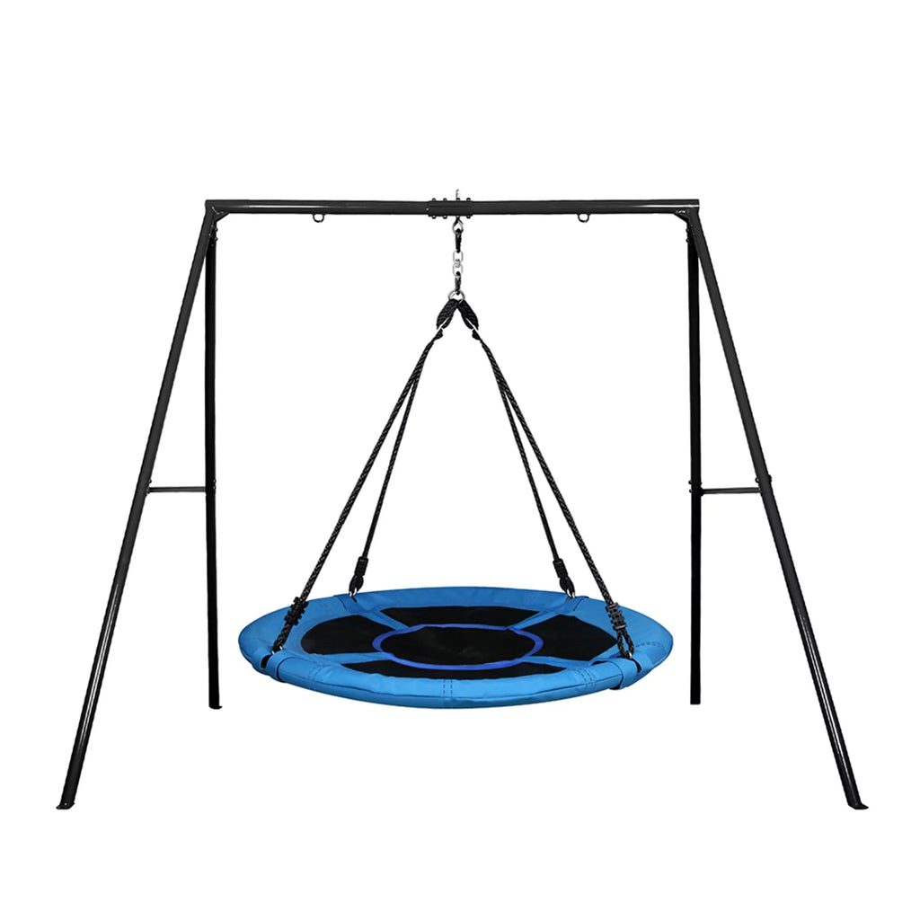 and 440lbs Saucer Metal Tree Set Swing Trekassy Metal Swing with Stand 40 Inch A-Frame Duty Swing, Swivel Heavy