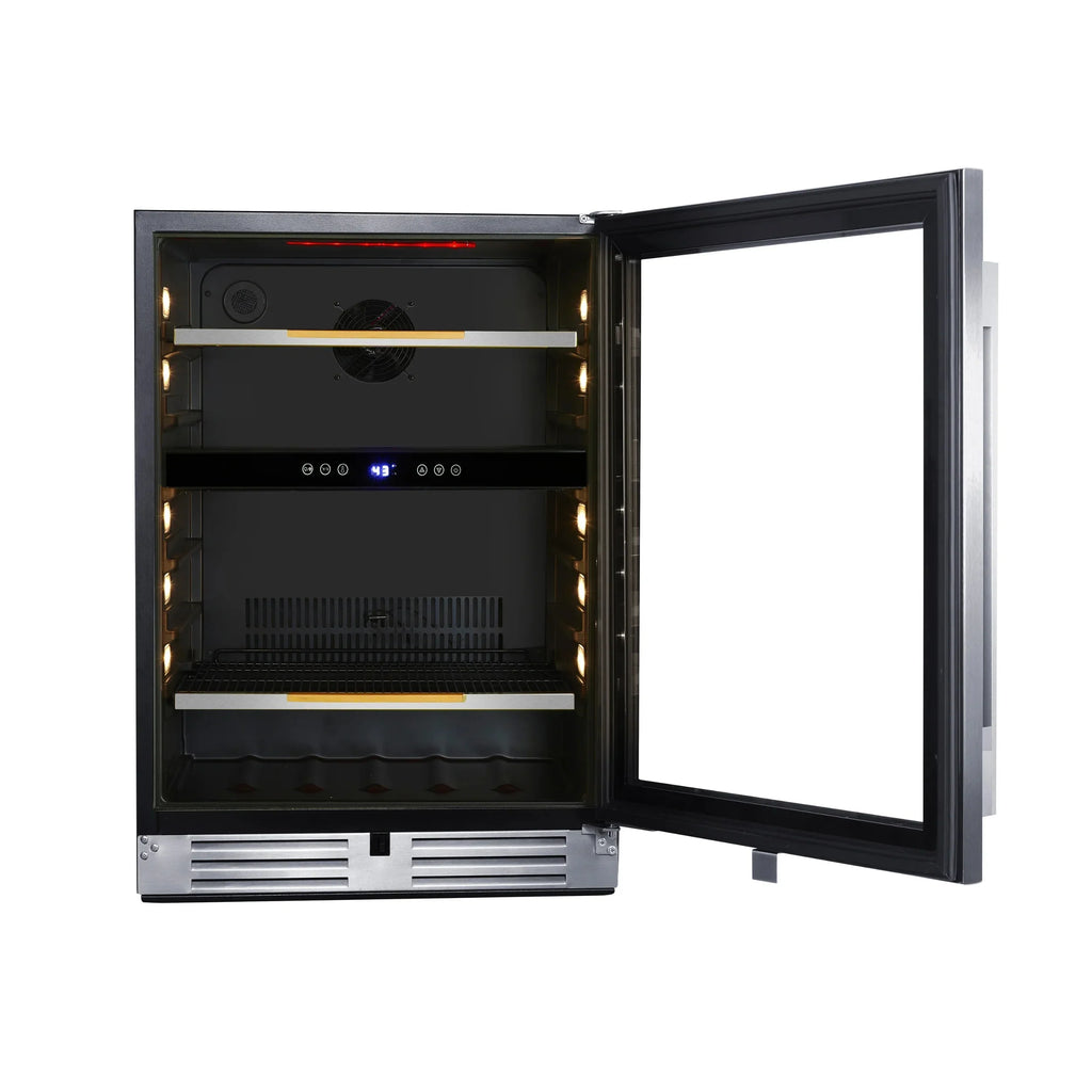 125 ELITE (ARFSE55R3S) Capacity, Steel Center, Avanti Beverage Series Stainless Can in
