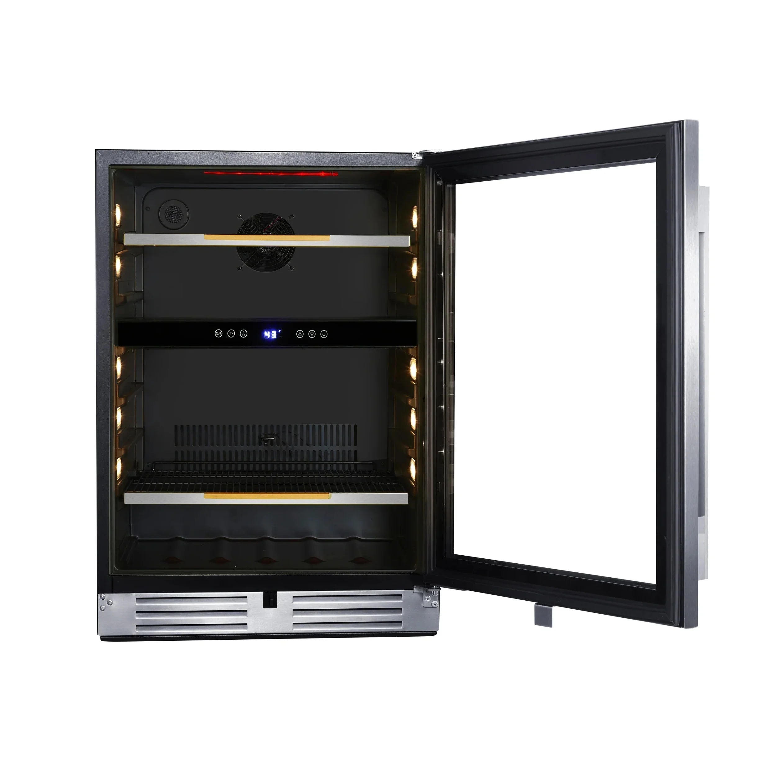 125 ELITE (ARFSE55R3S) Capacity, Steel Center, Avanti Beverage Series Stainless Can in