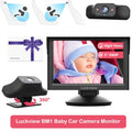 Baby HD Observing Safety Luckview Children Monitor Zoom Car Night Back While 3X for Seat Car Rear Car Driving Baby Seat Monitor Car Camera Vision, Facing Camera Baby Baby Camera