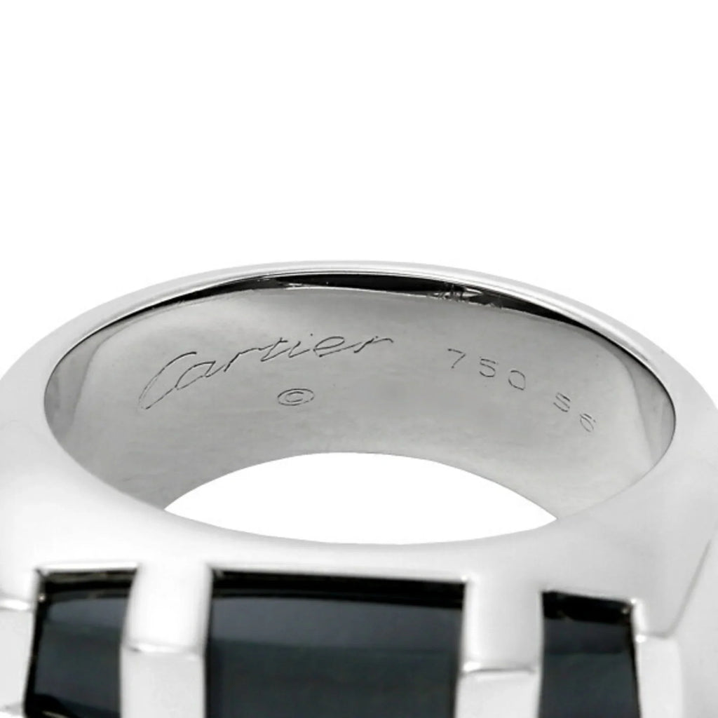 Dragon Cartier Eye (Good) Pre-Owned Ring the Tiger Gold K18WG White of Kiss