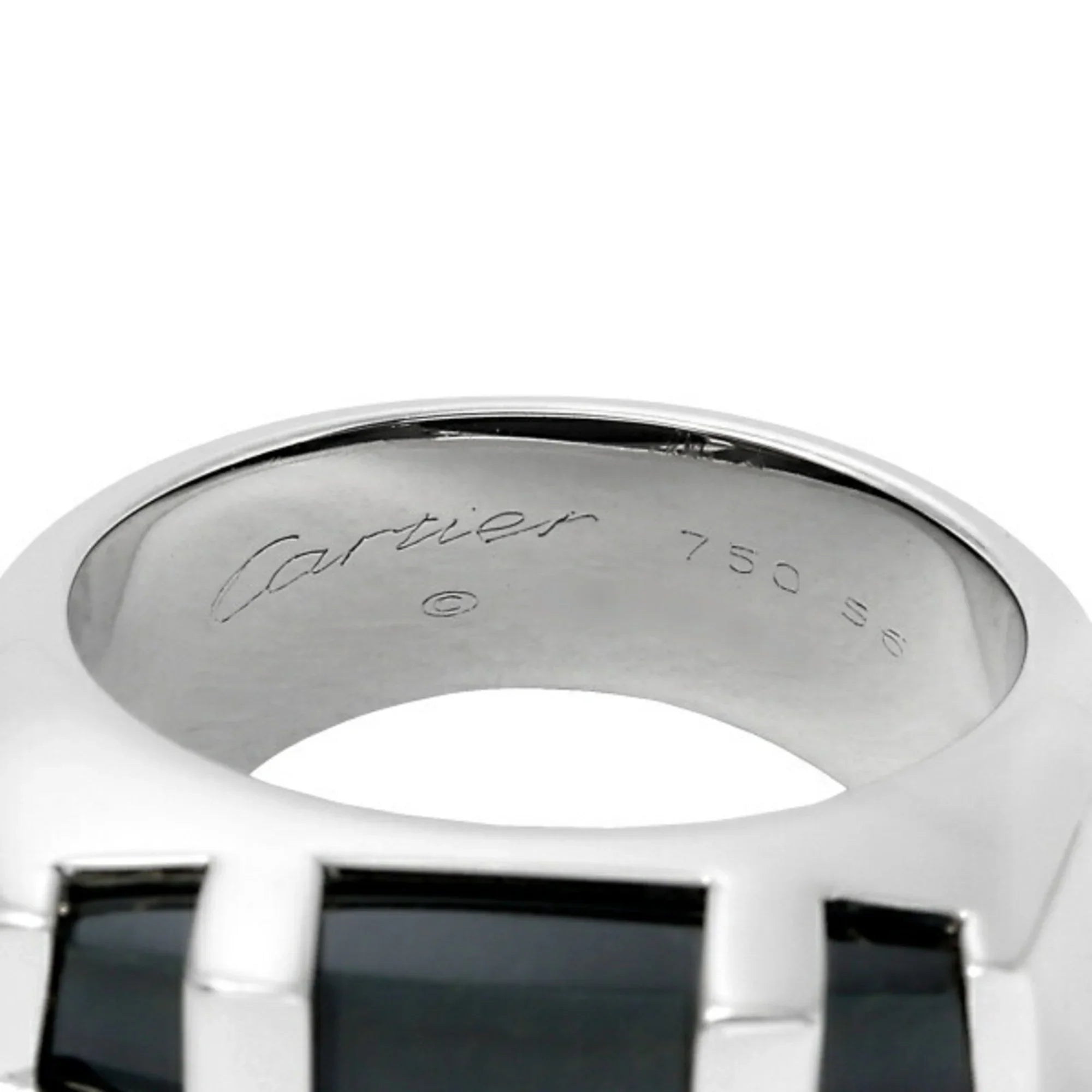 Dragon Cartier Eye (Good) Pre-Owned Ring the Tiger Gold K18WG White of Kiss