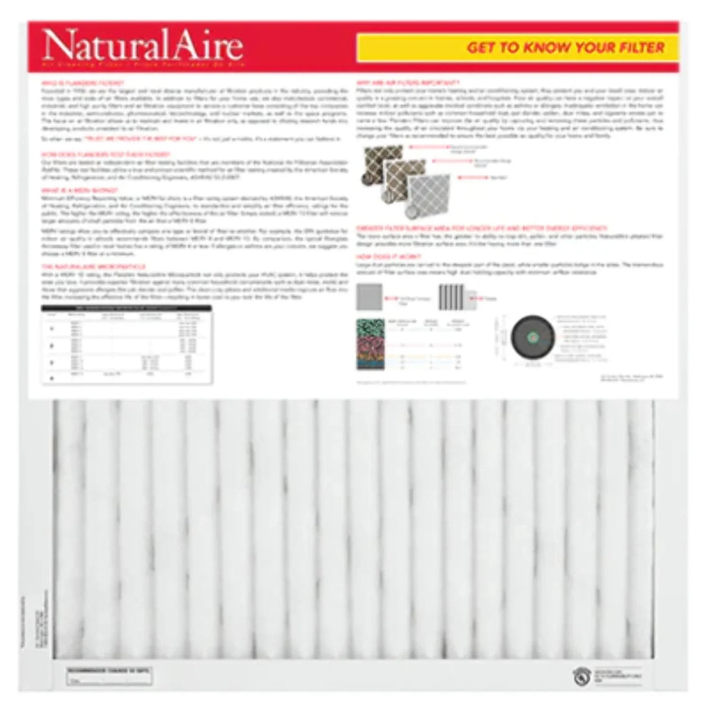 Microparticle MERV 85256.01235235 (6 pack) NaturalAire Filters 10 23.5x23.5x1