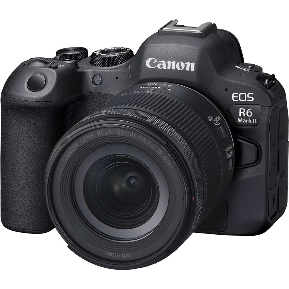 Memory Lens R6 Canon More + Case Mark + Corel II Software LPE6 with Card + Reader f/4-7.1 + + 64GB Charger 24-105mm External Camera EOS Mirrorless Photo Battery (5666C018) Card + +