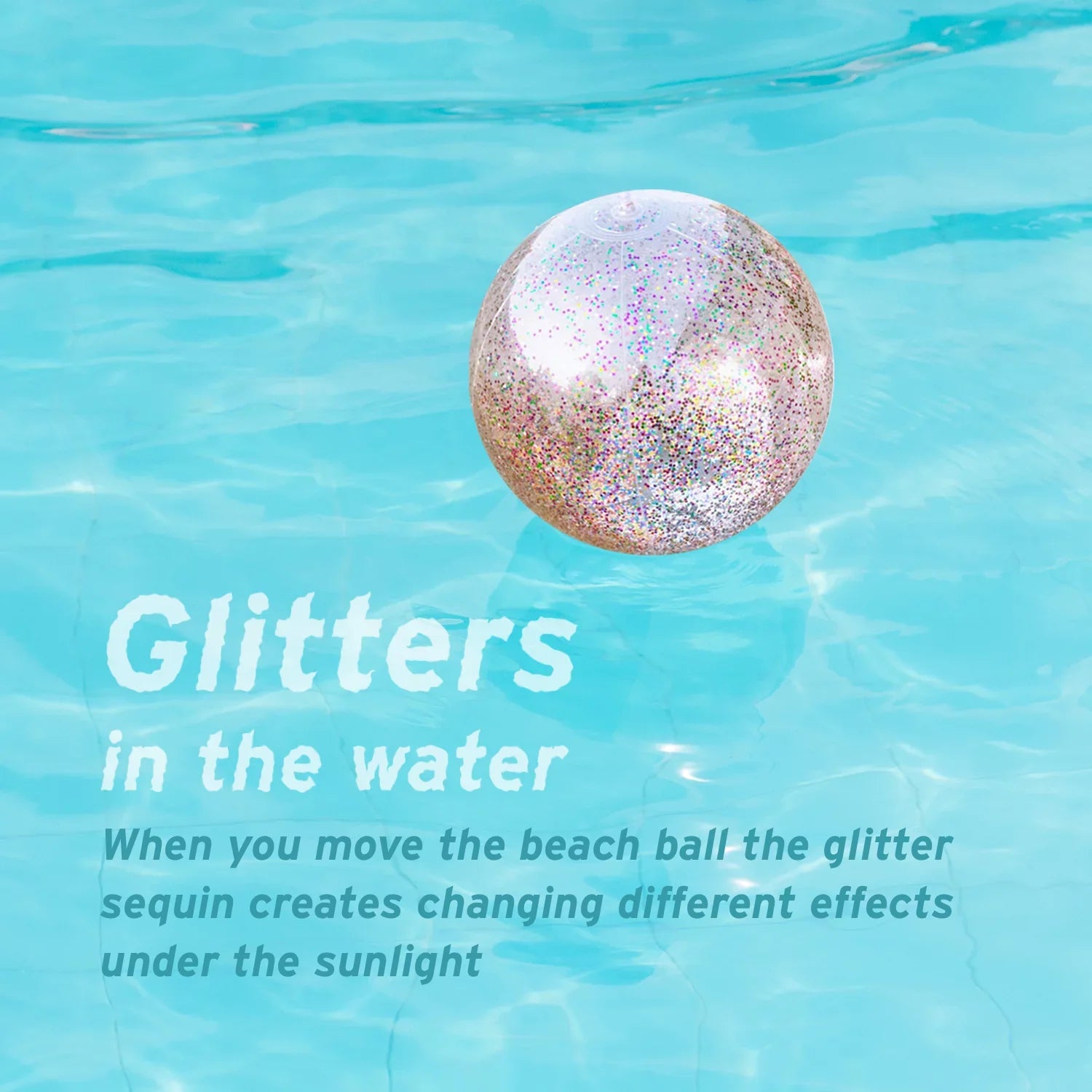 Beach Sand 24 Party 6 Premium Junipel Beach Beach Beach Theme | Confetti Ball Decoration, with & Glitter of Water Toy Supplies Inch Pool Summer Balls Inflatable Party for 16 -Set