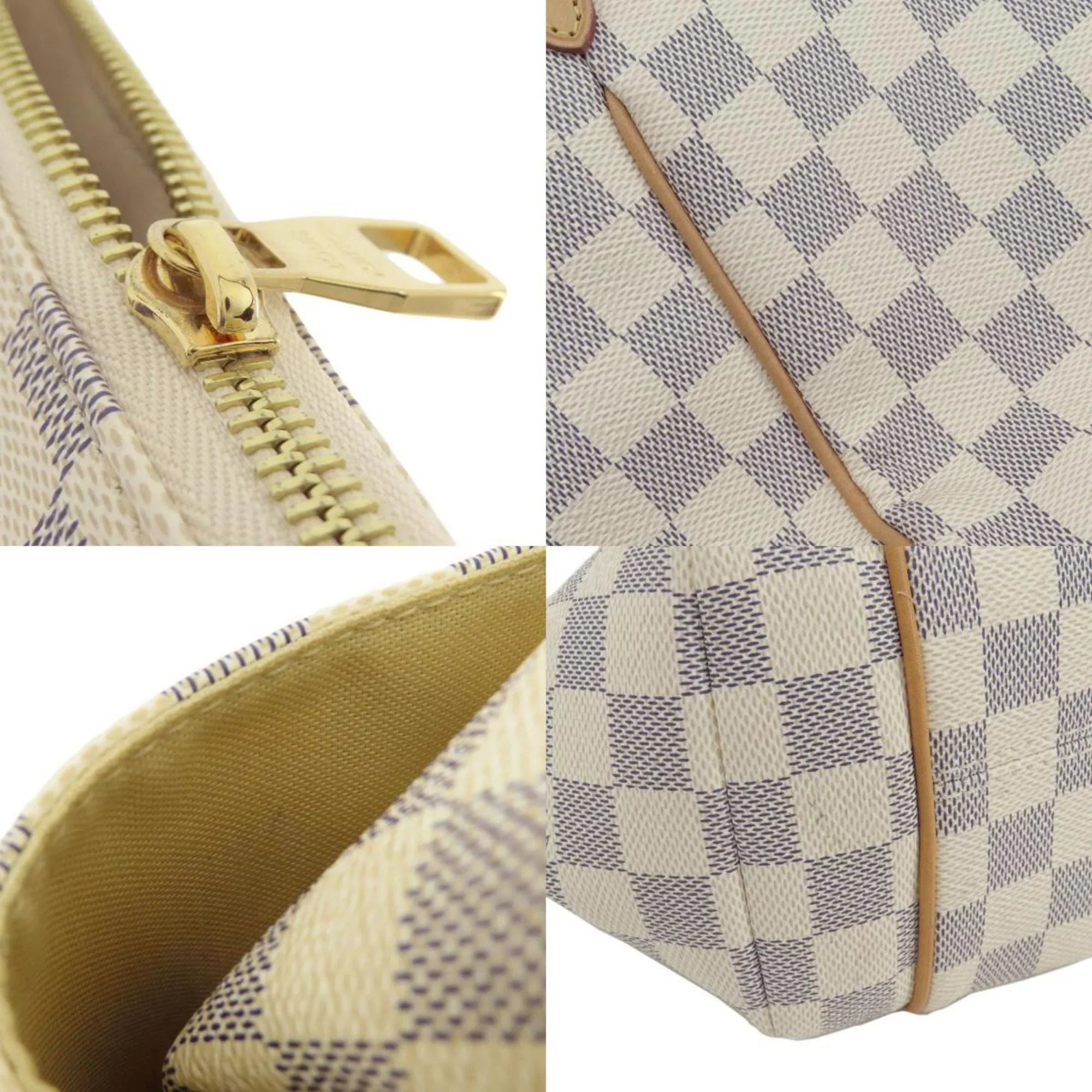 Damier (Good) Totally Azur Tote Vuitton N41280 Women's Bag Canvas Louis LOUIS Pre-Owned VUITTON PM