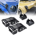 & Jeep 2018+ Xprite Black JK Jeep 2007-2018 for U.S. Wrangler Hood Latch Wrangler Kit with Flag JL Aluminum