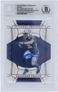 2021 Colts Authentic Witnessed National Purple Card Taylor Autographed Panini 10 Fanatics Indianapolis Certified Authenticated Treasures #31 - #/49 Jonathan Beckett Fanatics