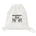 Language Mesh Culture Restaurant Shopping Drawstring Canvas Backpack Bag Sense Reusable Common English