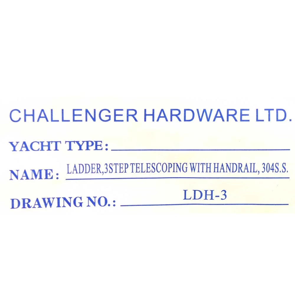 ladder Step Boat LDH-3 | Stainless Challenger 3 Hardware Telescoping