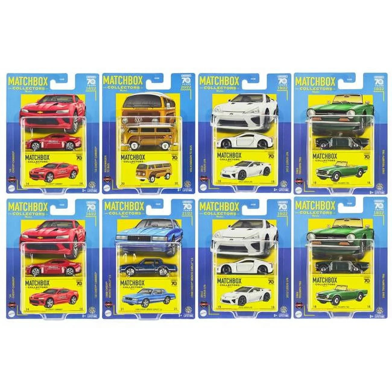 of Set Assortment Diecast Special 2023 Piece Edition Model - Matchbox 70 Car 8 U Years Superfast Collectors