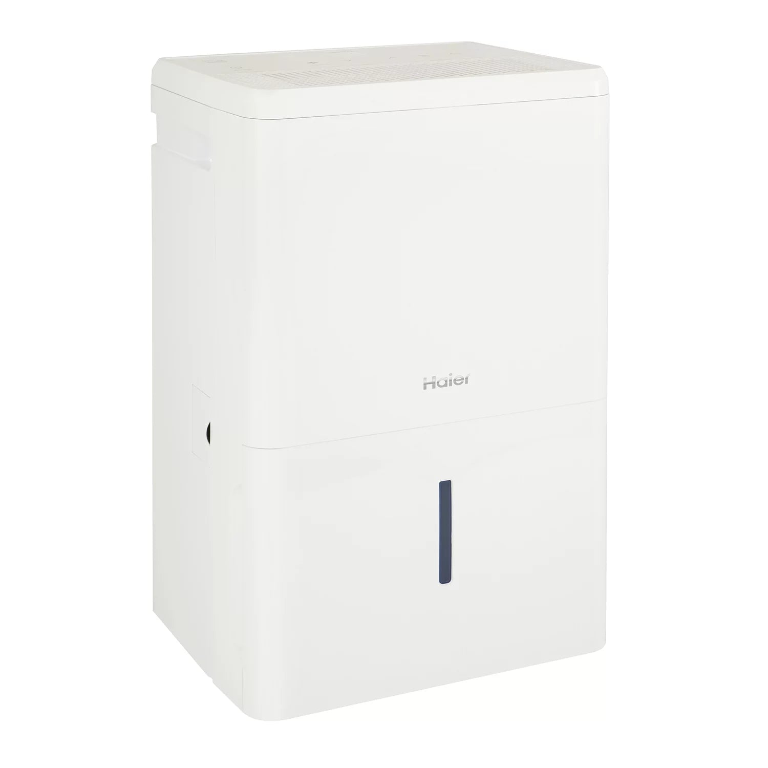 3-Speed Controls (Refurbished) Digital Restored QDHR50LZ Dehumidifier, 50-Pint White Portable Haier LED